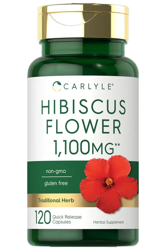 Hibiscus Flower Extract 1100mg - 120 Capsules Hibiscus Flower Extract 1100mg - 120 Capsules